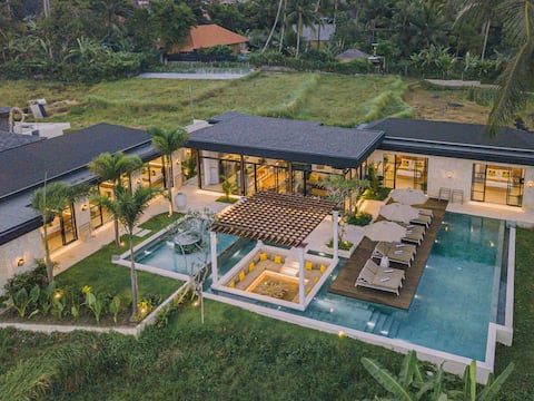 Brand NEW 6BR Villa Infinity Pool center of Ubud