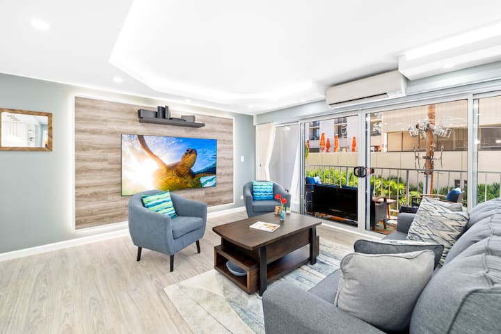 Fully Renovated 2BR/2BA Near Waikiki Beach+Parking