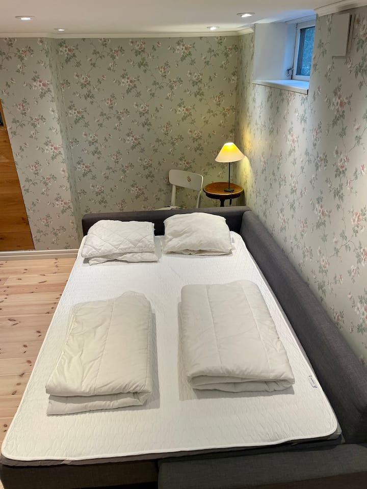 Გასაშლელი დივანი, როგორც საწოლი, სიგანით 140 სმ.