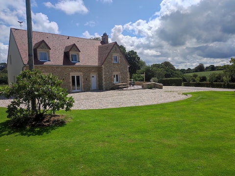 beautiful house on large grounds