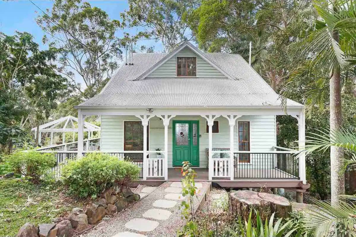 Dreamy Gingerbread Cottage with ocean views — photo via the host's Airbnb listing
