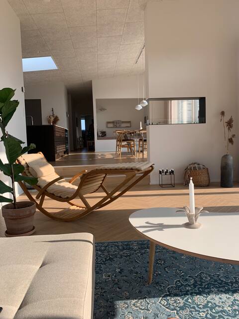 Newly built idyllic home in nature close to the beach