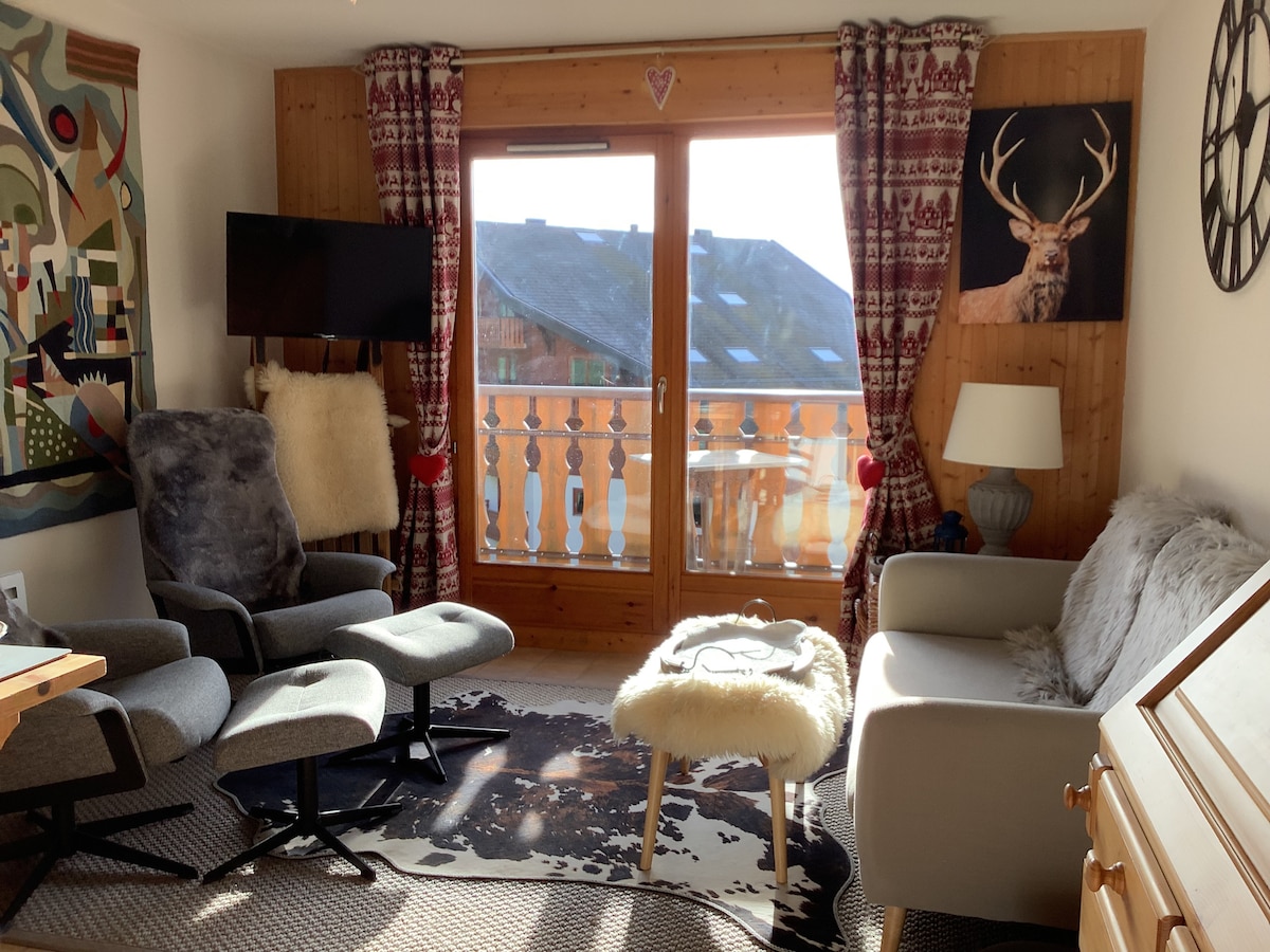 Successful Airbnb property: Cosy Alpine style Apartment. in Thollon Les Mémises