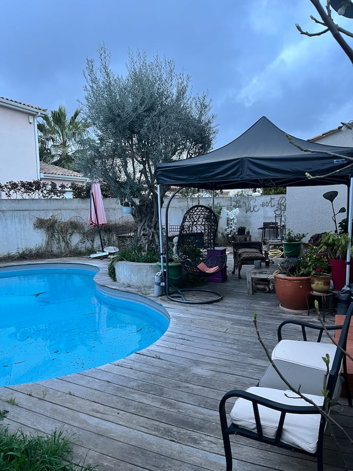Villa Piscine à 15mn Des Plages - Mauguio