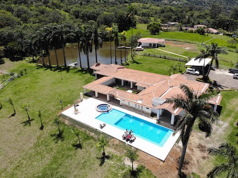 Luxury 6BR Finca | Boat, Lake, Jacuzzi + Mtn Views