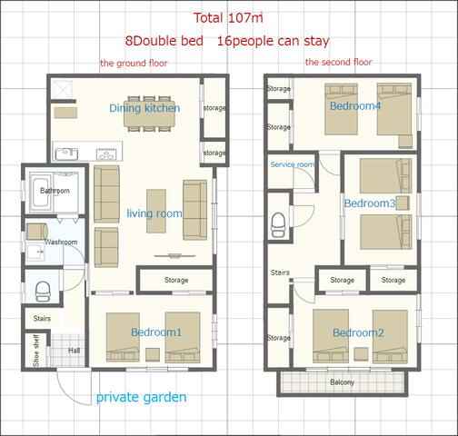 Shinjuku luxury house/107㎡/Max16P/10G speed WIFI/ gallery image 3