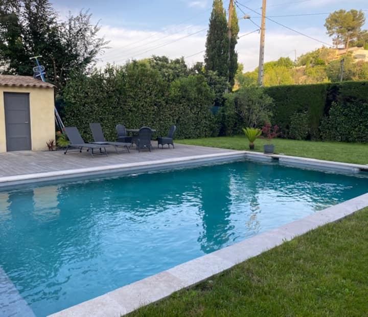 Entre Cannes Et Grasse,  Maison 4 Ch Avec Piscine - Mouans-Sartoux