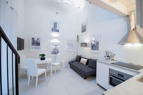 Popular Airbnb listing: Modern Wooden Loft Bologna Center in Bologna