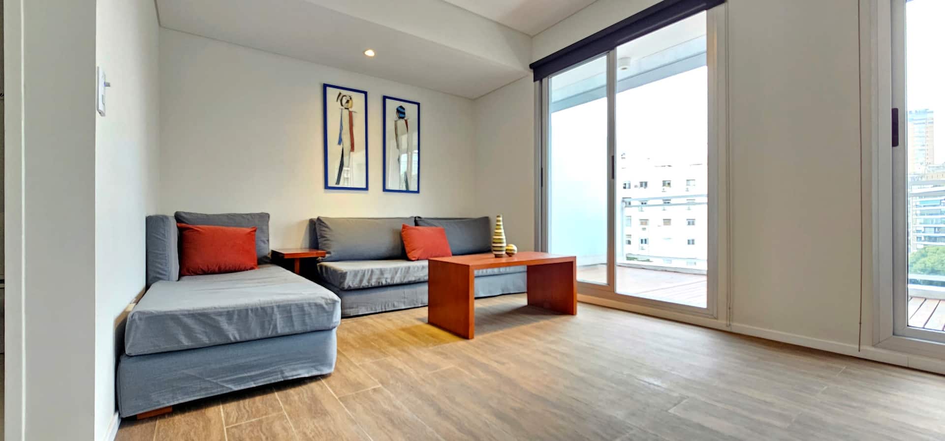Apartamento de 1 quarto em Belgrano com varanda ampla
