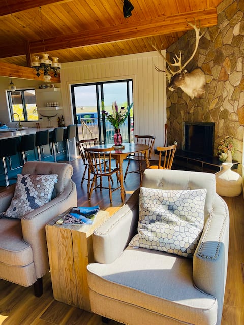 A charming rustic cabin