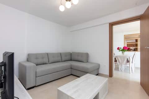 Top performing Airbnb: Beachfront one bedroom apt with private beach in Gornja Lastva