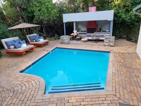 Luxury solar powered villa with pool and sauna