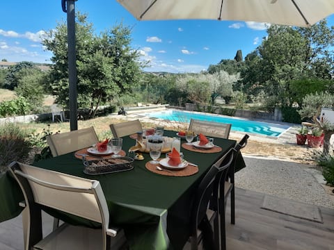 Villa at the foot of the Cévennes for 8 people
