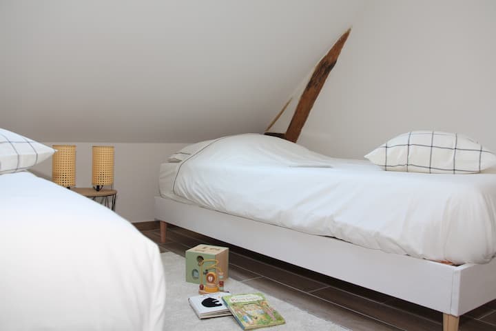 chambre 3
2 lits de 90