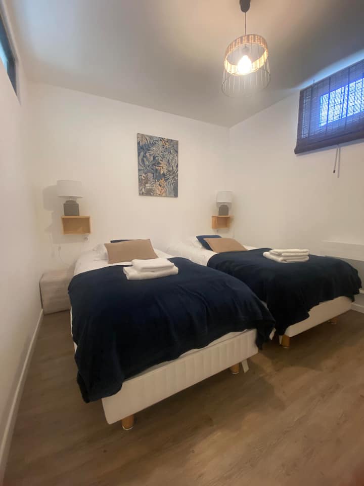 dormitorio 2 con las dos camas individuales