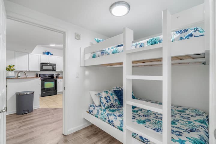 Guest Bedroom, Full over Full bunk beds.  Newly renovated.