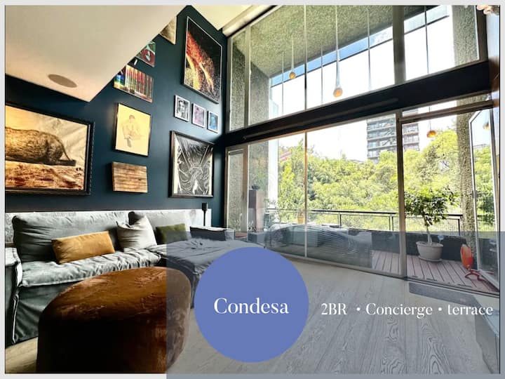 *Condesa* Vibrant & stunning Apartment 2BR AE Apartments for Rent