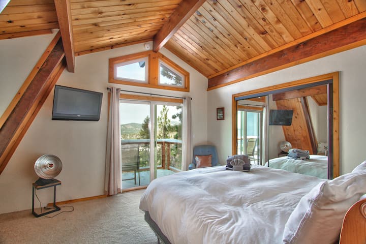 ห้องนอน 2 - นอนบนเตียงและดูวิวที่บ้าคลั่งของ The Perch