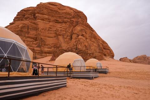 Luxurious Martian Tent in the Wadi Rum Desert