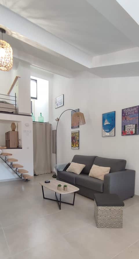 Top Airbnb: Appart cosy + jardin + garage 10min plage à Collioure