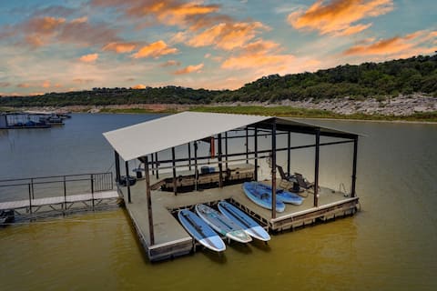 Lakeshore Oasis-Pedernales River-Dock with Water!