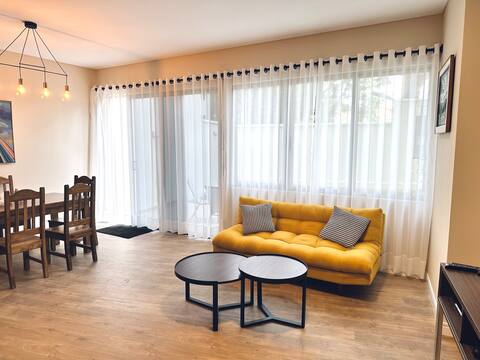 New condo with private yard