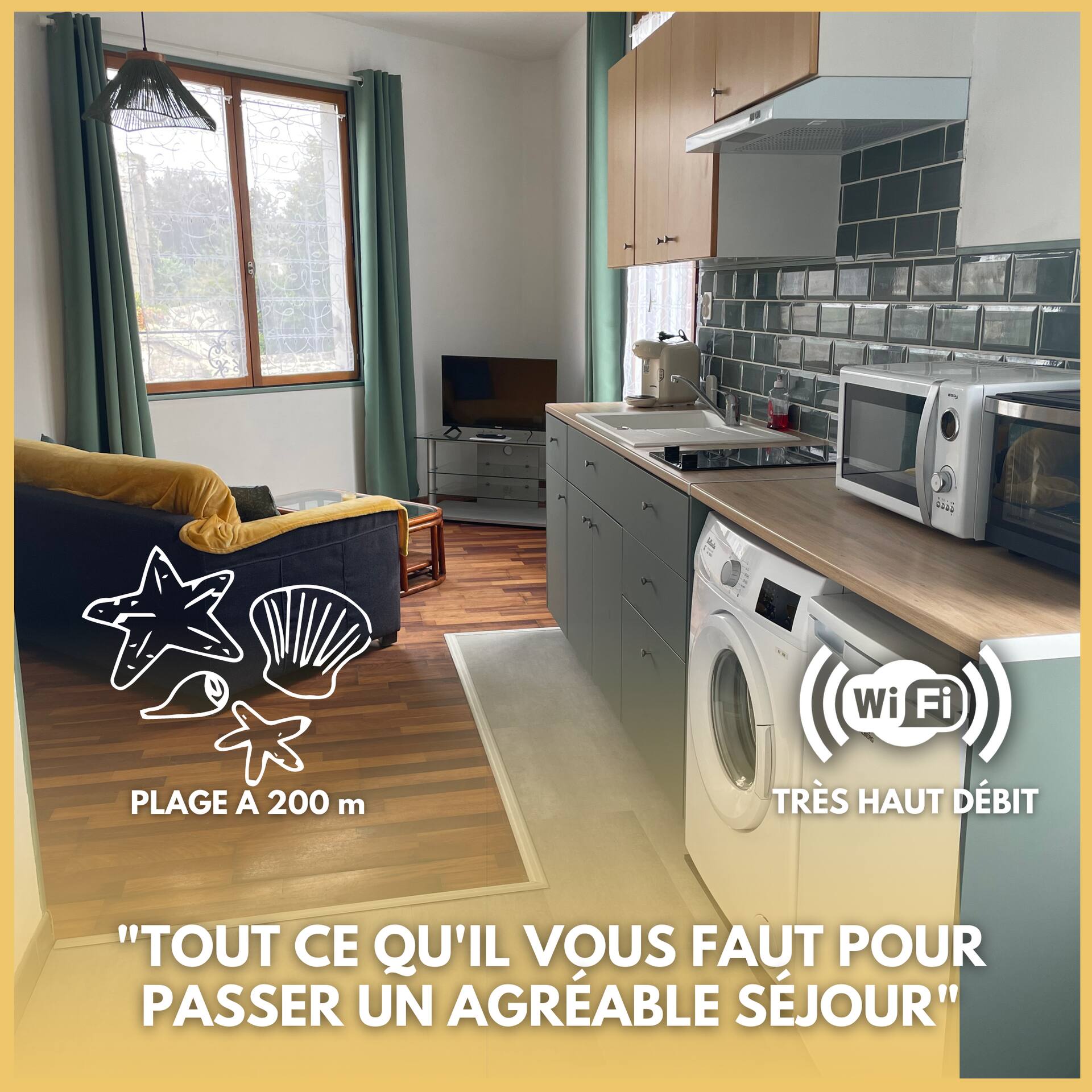 Chez Sylviane Rez-de-Chaussée 200 m de la mer