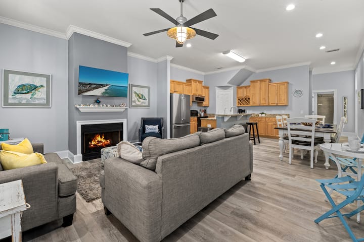 Primárna obývacia izba sa nachádza na hlavnom poschodí