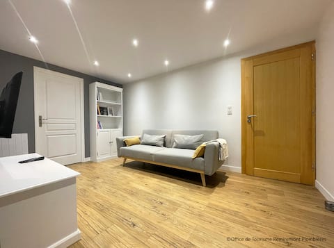 2-room accommodation in the center of the village with garden