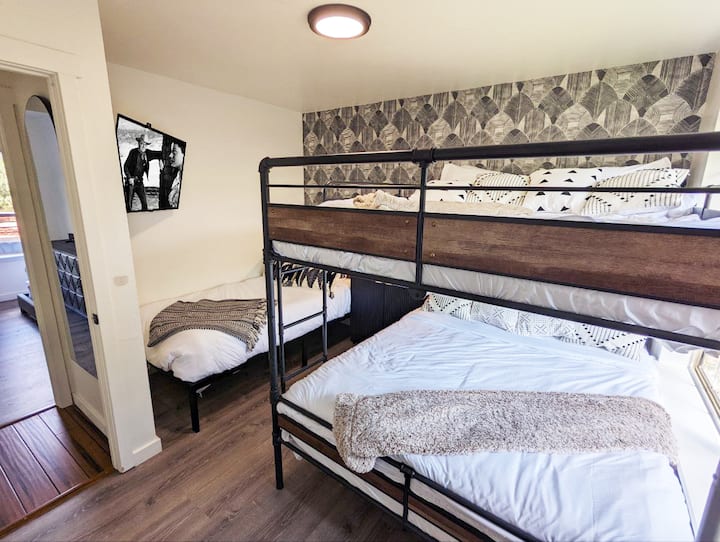 Bedroom 3. Double Queen bunk beds and Single bed.