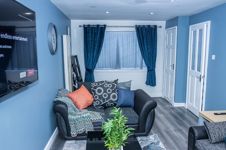 Séjour - Confortable et spacieux. Il dispose du canapé-lit qui peut accueillir 2 personnes.