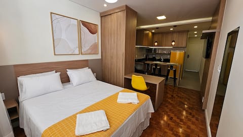 Renovated and well-equipped studio