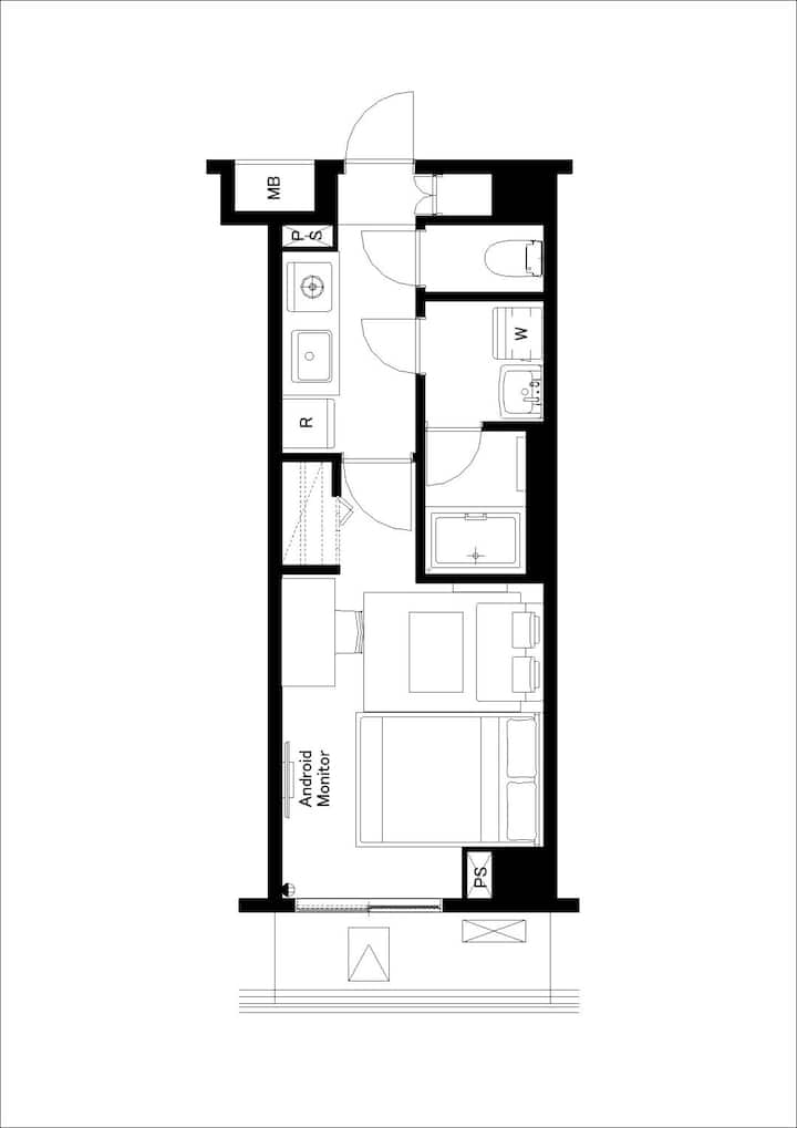 Built In 2023! Beautiful White Base Room/205 - Tokyo
