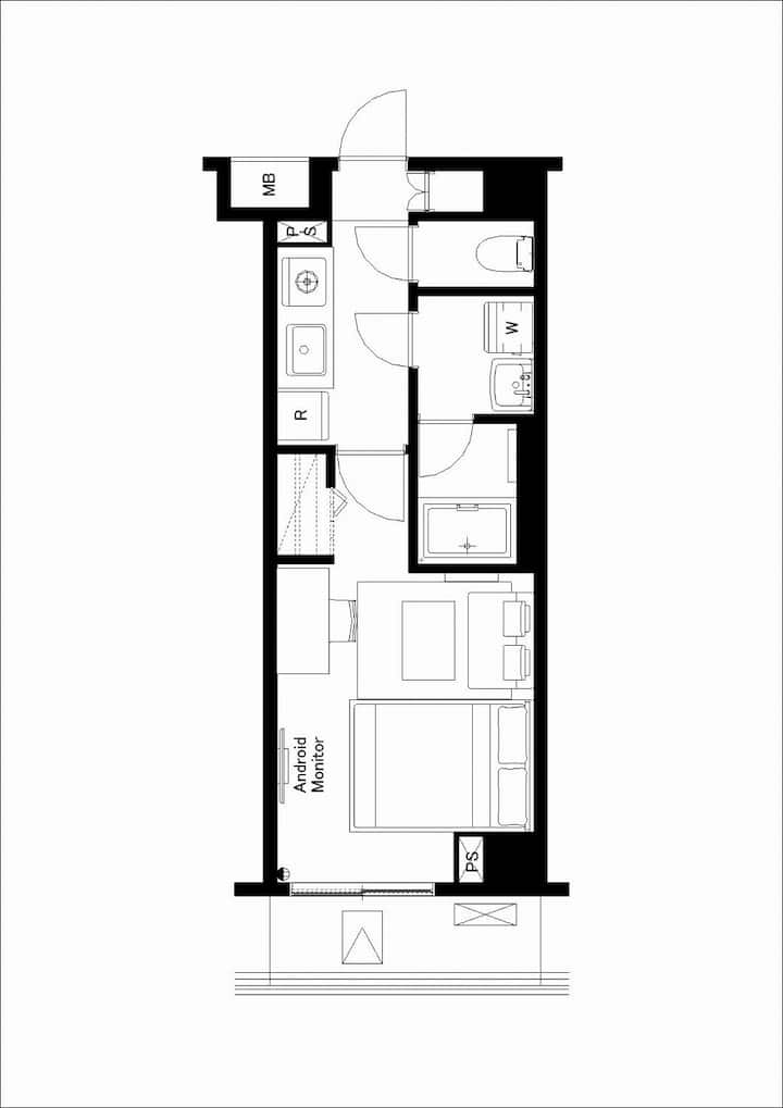 Built In 2023! Beautiful White Base Room/207 - 川崎市