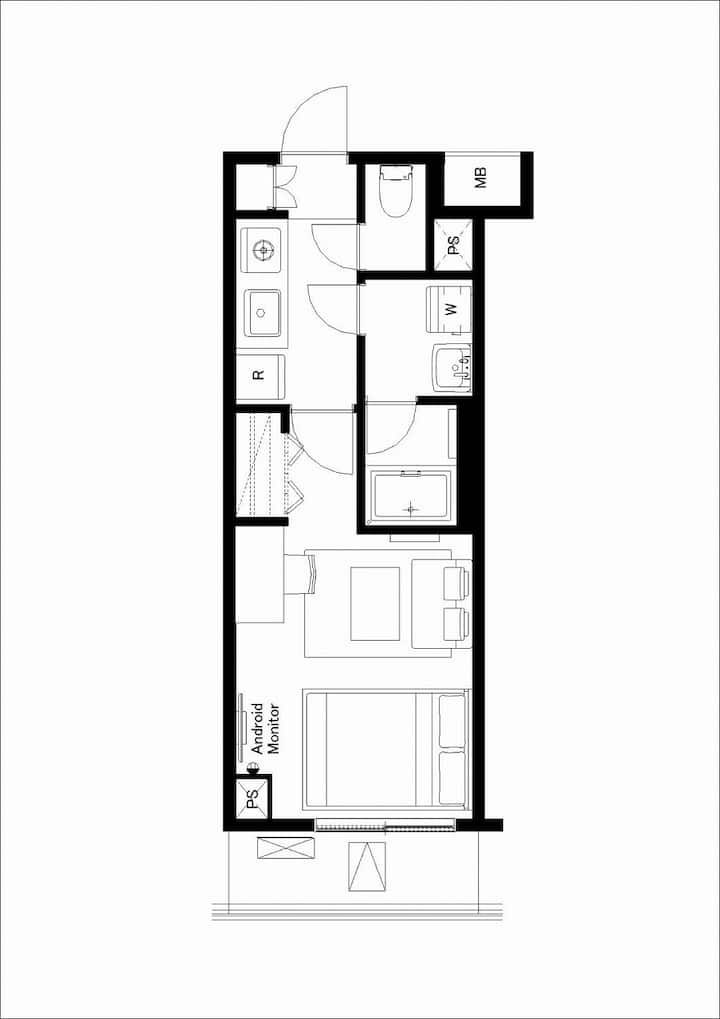 Built In 2023! Beautiful White Base Room/208 - 가와사키시