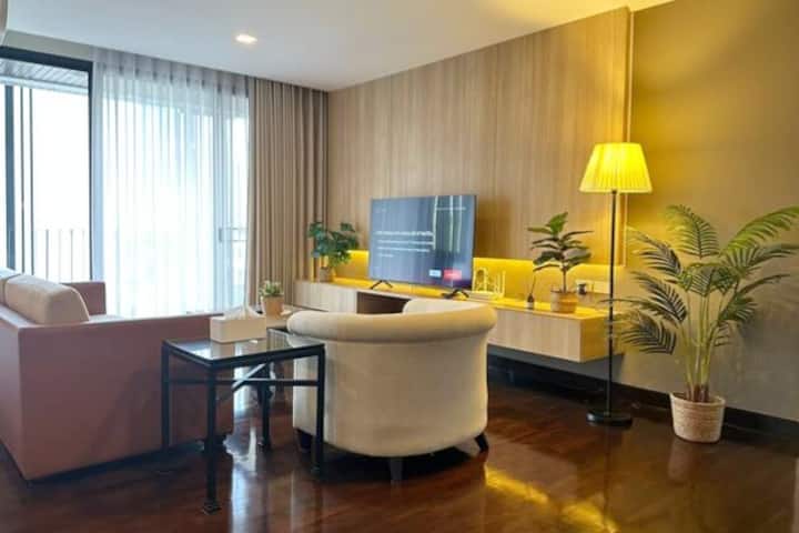 130m²apt 2b(3 Beds)/bts Phrom Phong /Emsphere/pool - 방콕