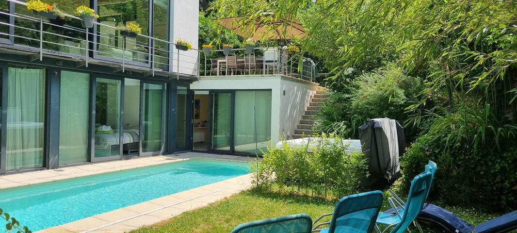 Maison chic et lumineuse à BXL avec jardin et spa