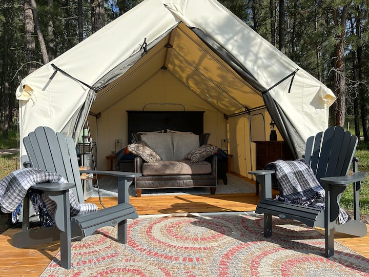 Romantic Safari Tent “Blackfoot” near Missoula Tents for Rent in