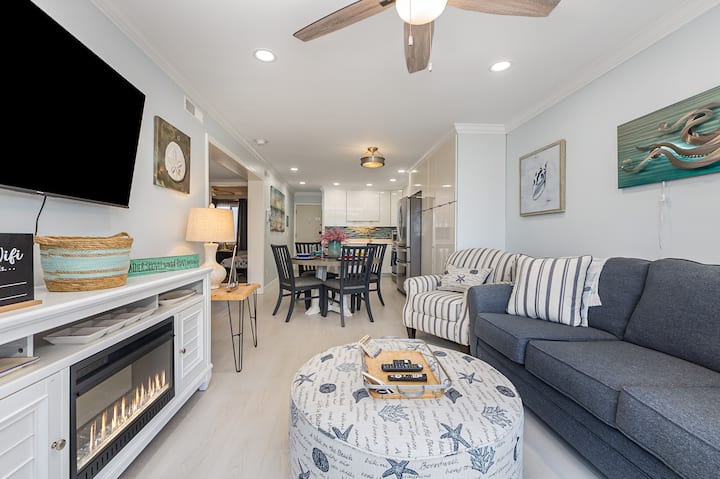 ¡Echa un vistazo desde el balcón hasta nuestro alojamiento!

North Myrtle Beach: océano, playas, piscina, familia, golf, casas, condominios, privados