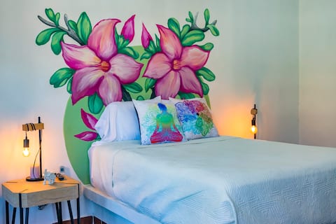 Comfortable hotel-type room in Casa Amarxua.