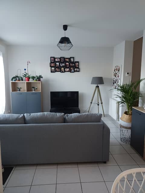 Duplex with garden level