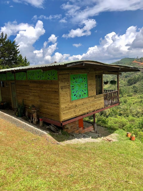 Mountain cabin. Unique details. Beautiful view