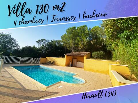 Beautiful, quiet villa with a pool