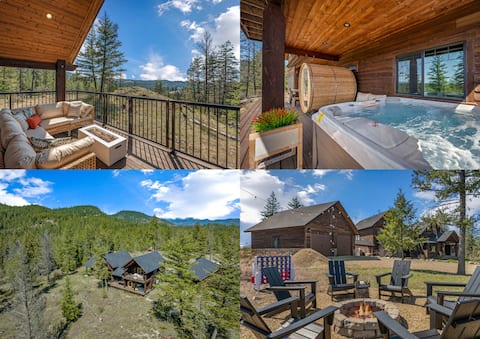 Mtn Top Retreat: Hot Tub, Sauna, Fire Pit, Acreage