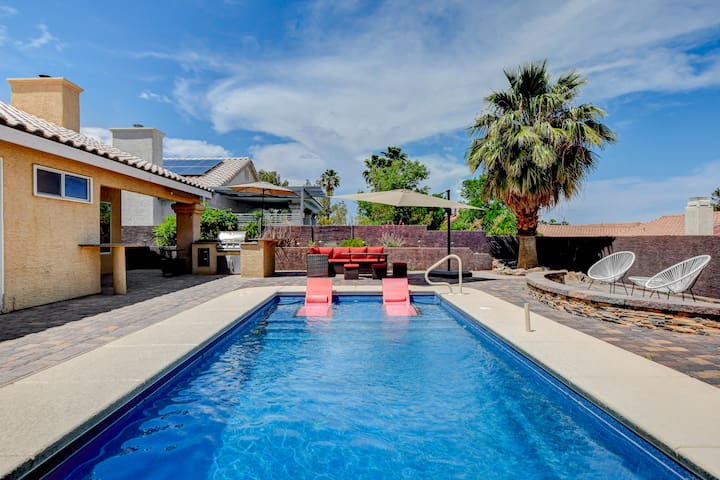 Timeless 3BR Vegas Getaway w/Pool & Spacious Yard
