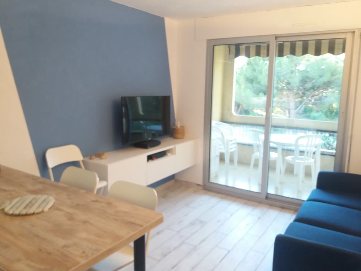 Popular Airbnb listing: Pleasant 2-room + renovated cabin near beaches in Saint Raphaël
