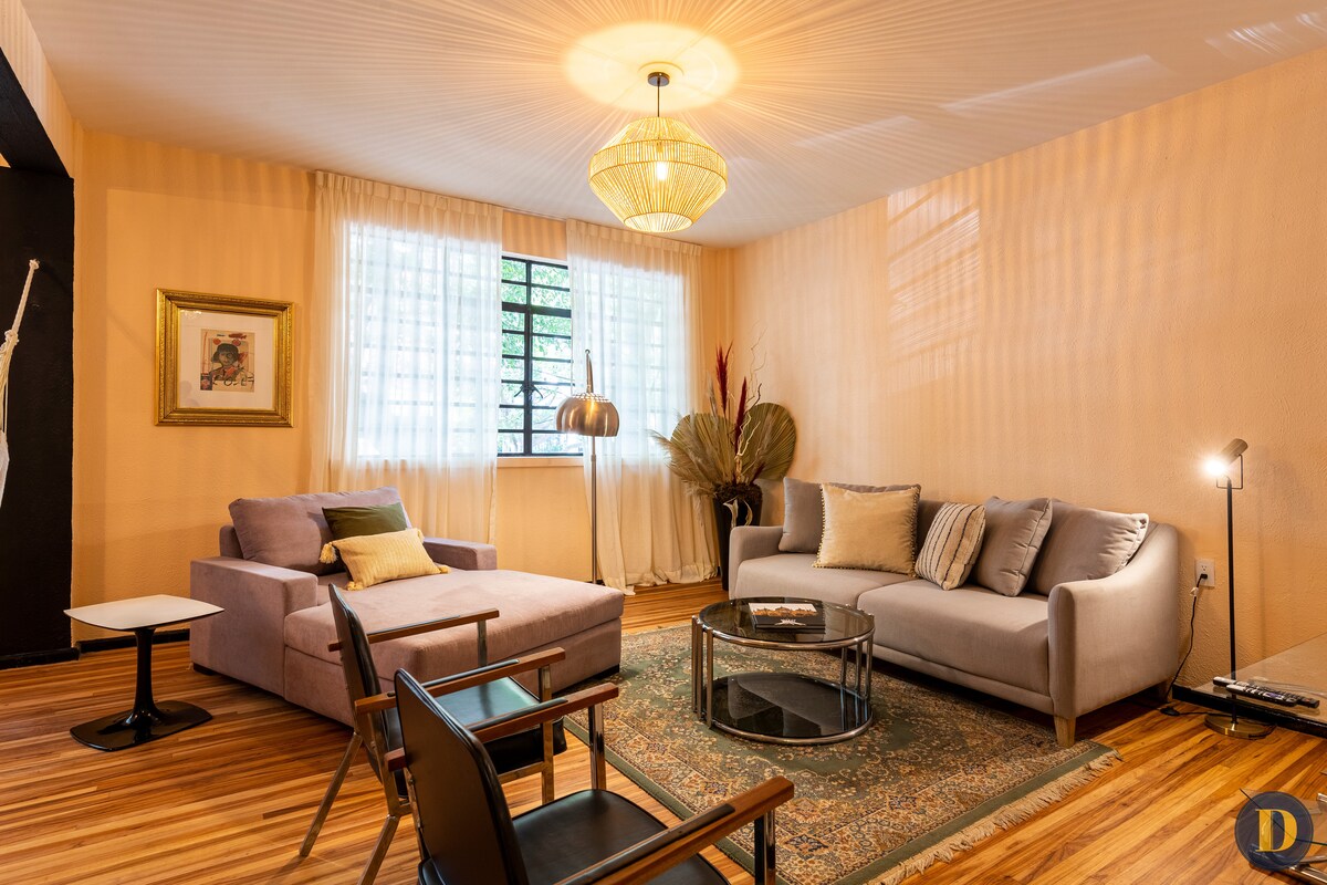 Top Airbnb: 102 Spacious and elegant Art Deco style en Miguel Hidalgo