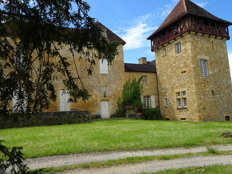 Castle in Gourdon in the Lot