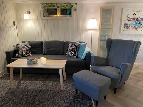 Top performing Airbnb: Sock apartment with private patio. in Stange