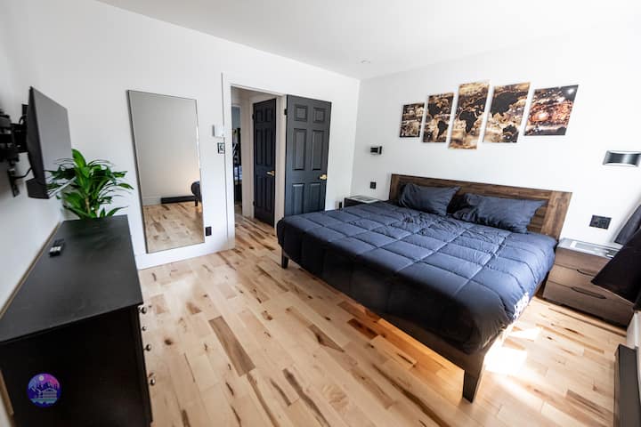Chambre 1, lit queen